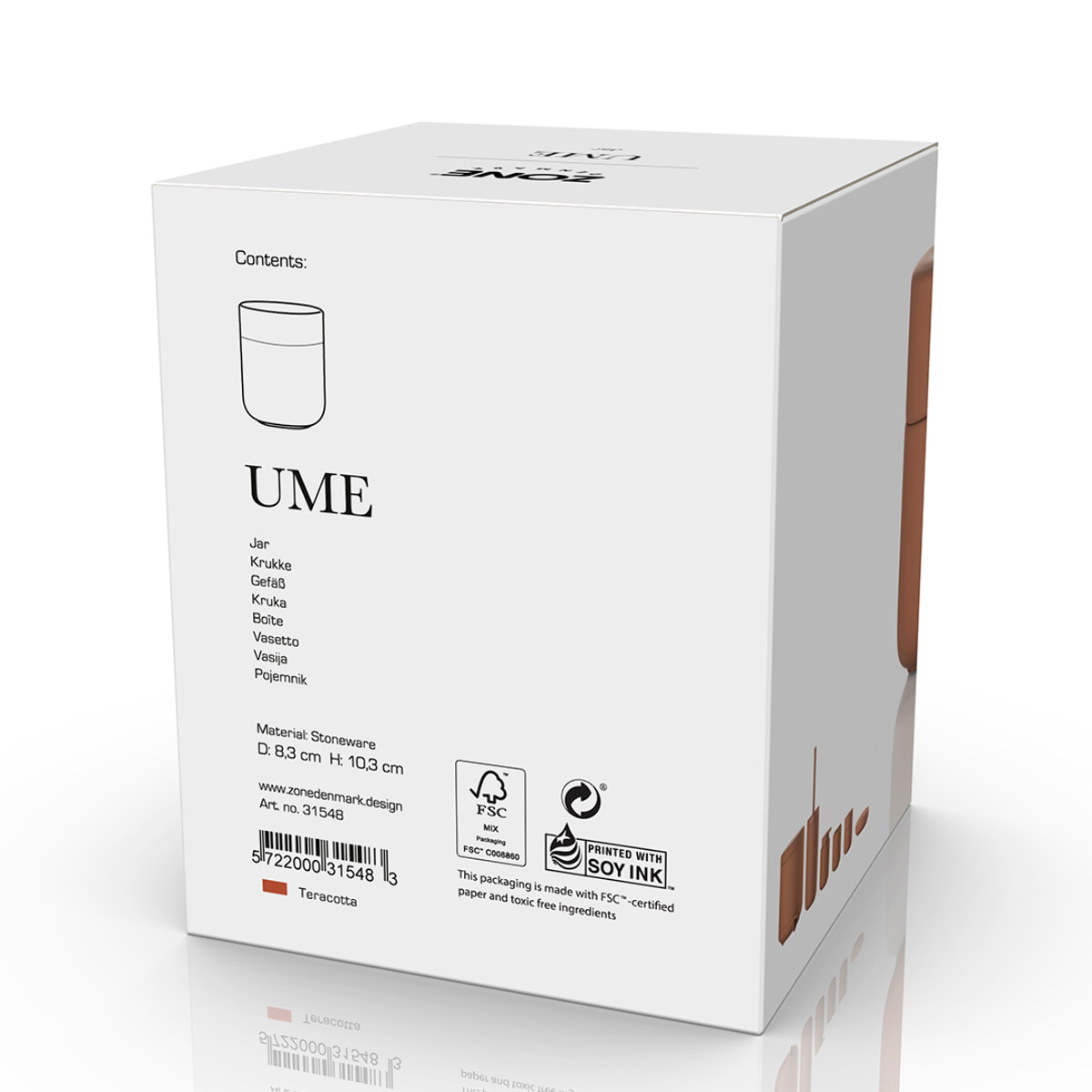 Pot avec couvercle Ume