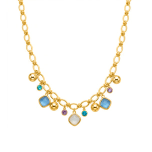 Collar Mankao acabado oro amarillo 18k