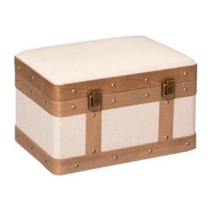 Set de 3 malles "Norah" beige L39/44/51cm