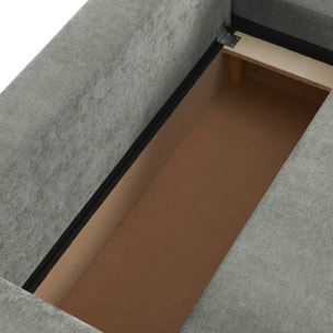Canapé d'angle réversible, convertible, 3 places tissu avec coffre BERLIN