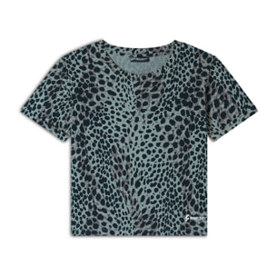 T-shirt regular fit in jersey animalier