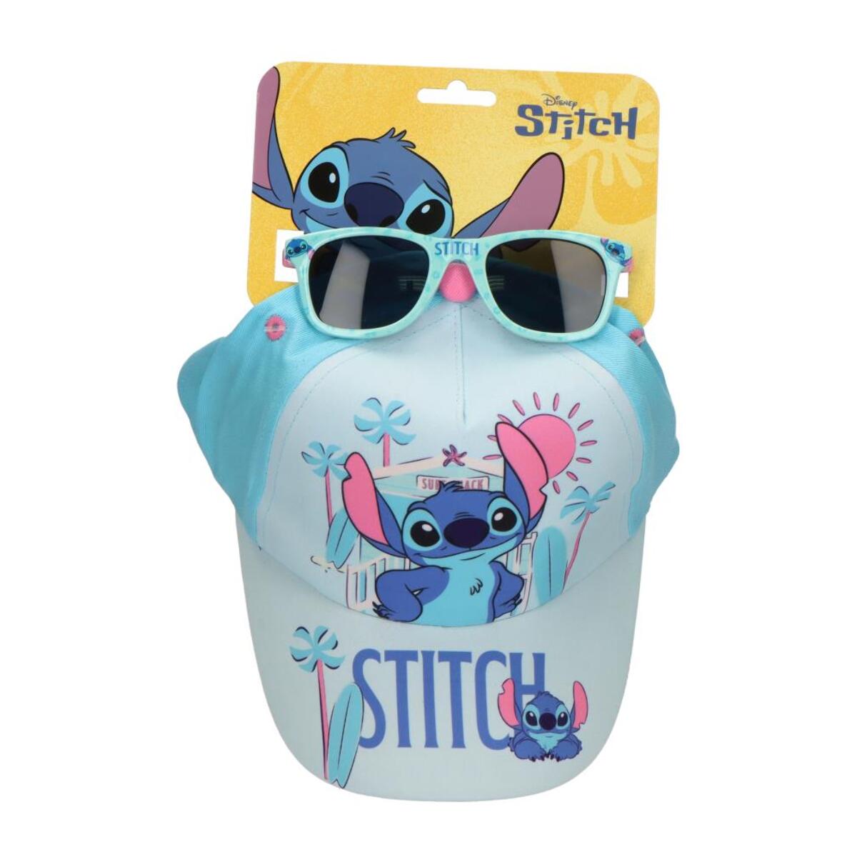 Set Gorra y Gafas de Sol de "Stitch" - Color Azul