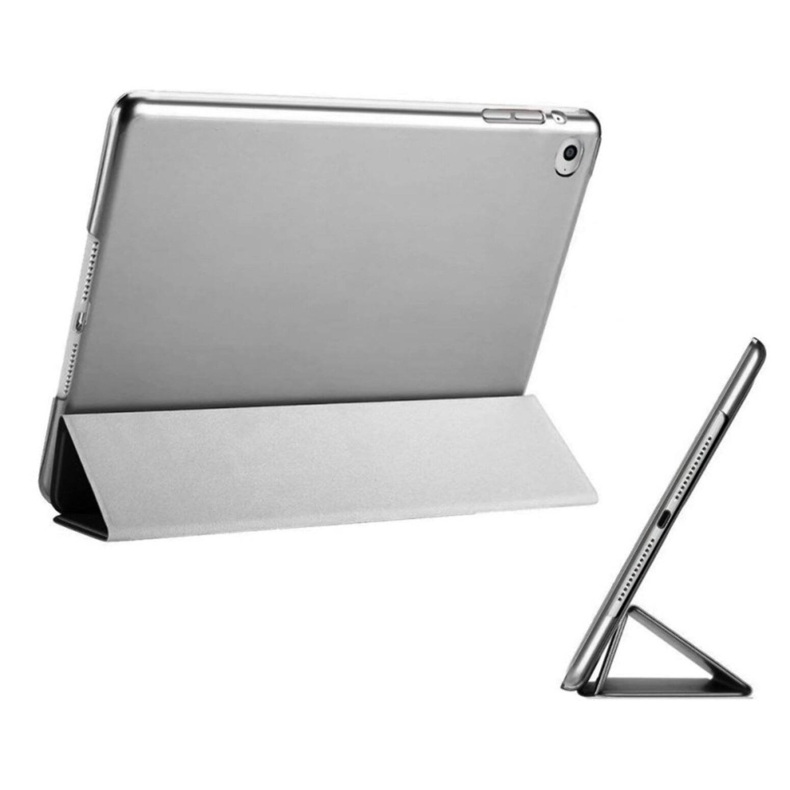 Étui Smart Cover iPad 9.7' (2017/2018) / iPad Air (2013/2014) / iPad Pro 9.7' (2016) Argent à Rabat avec Support