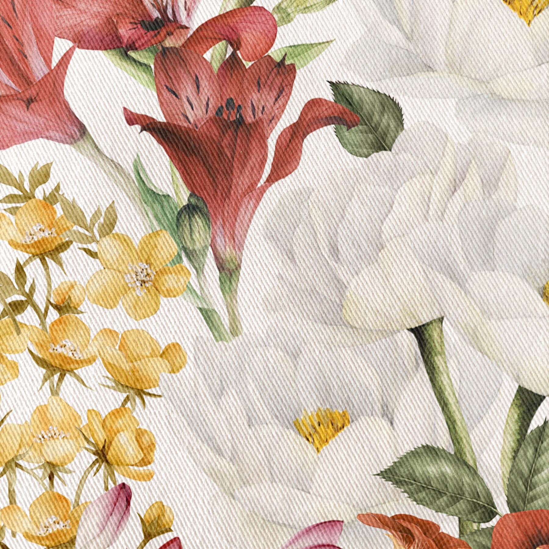 Nappe imprimée anti-tâches BASILIA MULTICOLOR