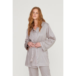 Vestaglia donna lisette in raso con fusciacca Noidinotte