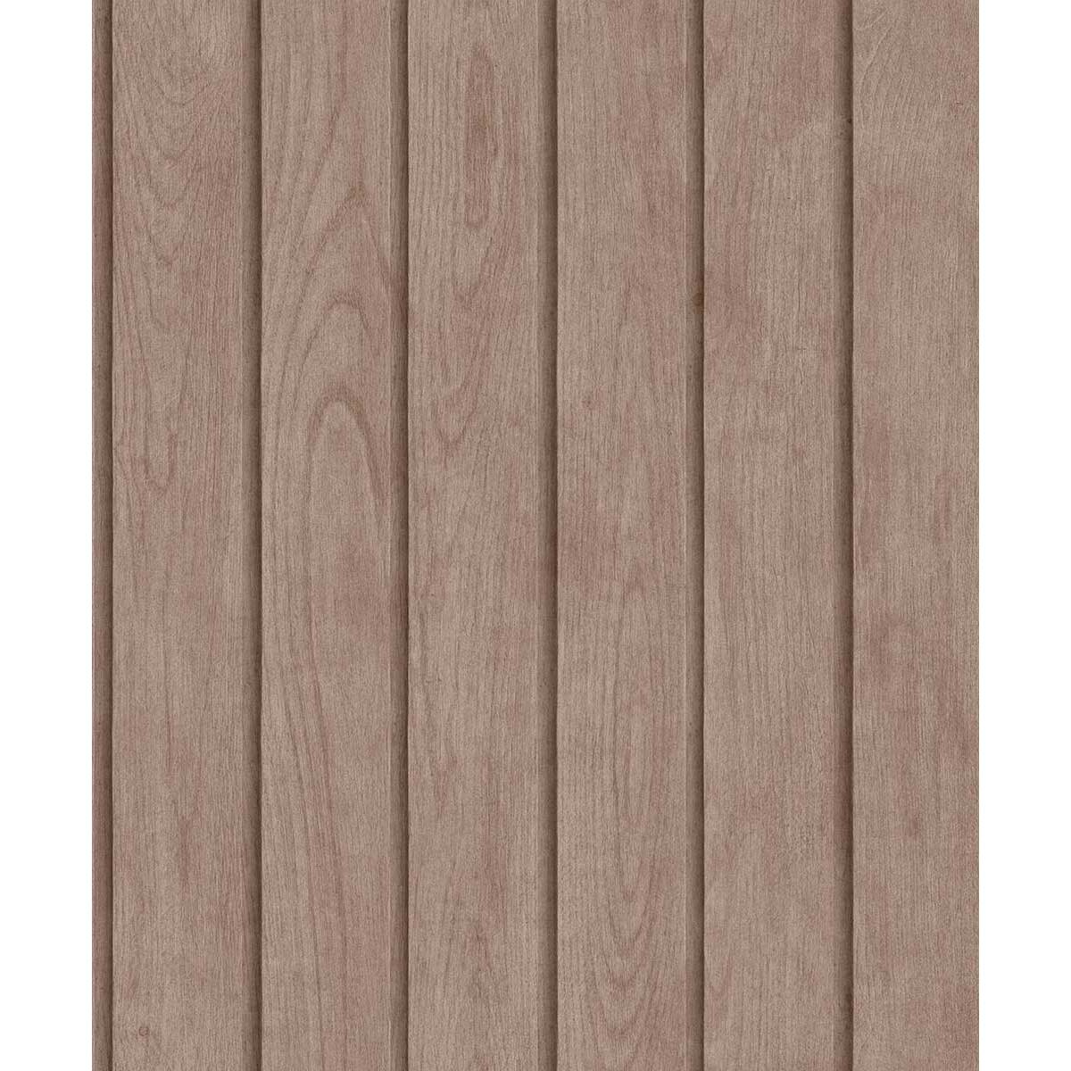 Papier peint lambris bois vertical taupe rosé