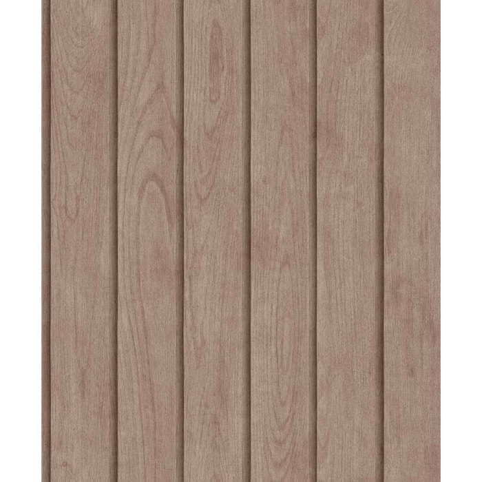 Papier peint lambris bois vertical taupe rosé