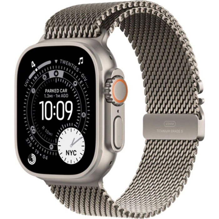 Montre connectée APPLE WATCH 49mm Tit Naturel Milanais Ultra 3 M Cellular
