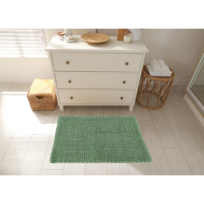 Tappeto Bagno Doccia Antiscivolo Super Assorbente Modello Osaka Verde