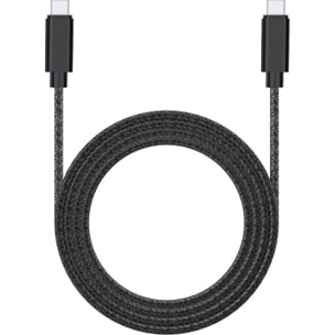 Câble USB C ADEQWAT vers USB-C 2M 100W Noir