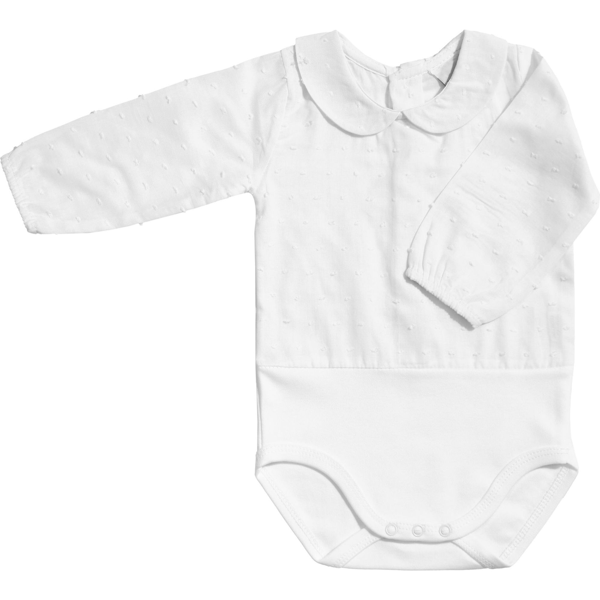 Body bebé manga larga plumetti cuello