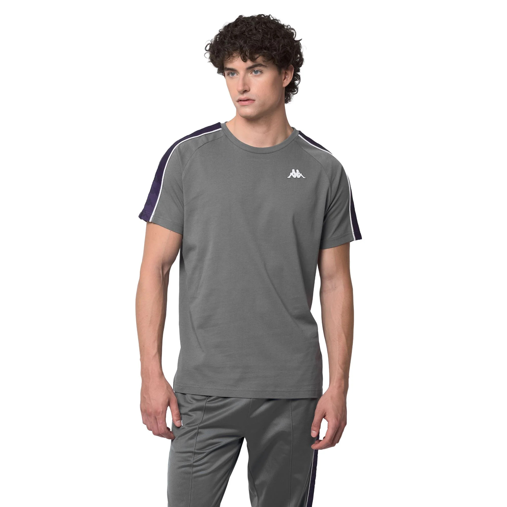 Kappa - T-Shirts & Top Uomo Grigio - 222 Banda Coen Slim