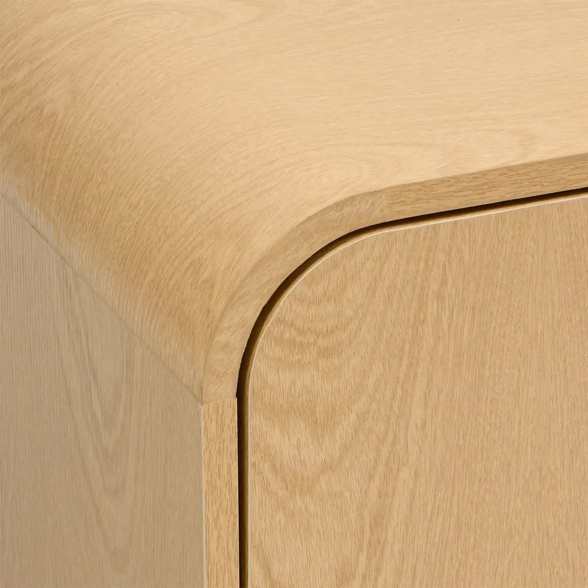 Meuble bas 2 portes 1 étagères Lee beige 140x40cm