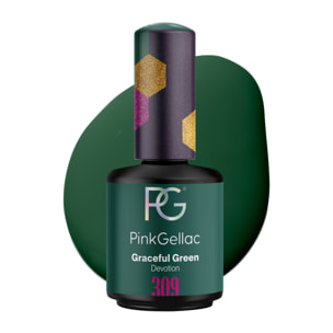 Vernis semi-permanent - 309 Graceful Green - 15 ml