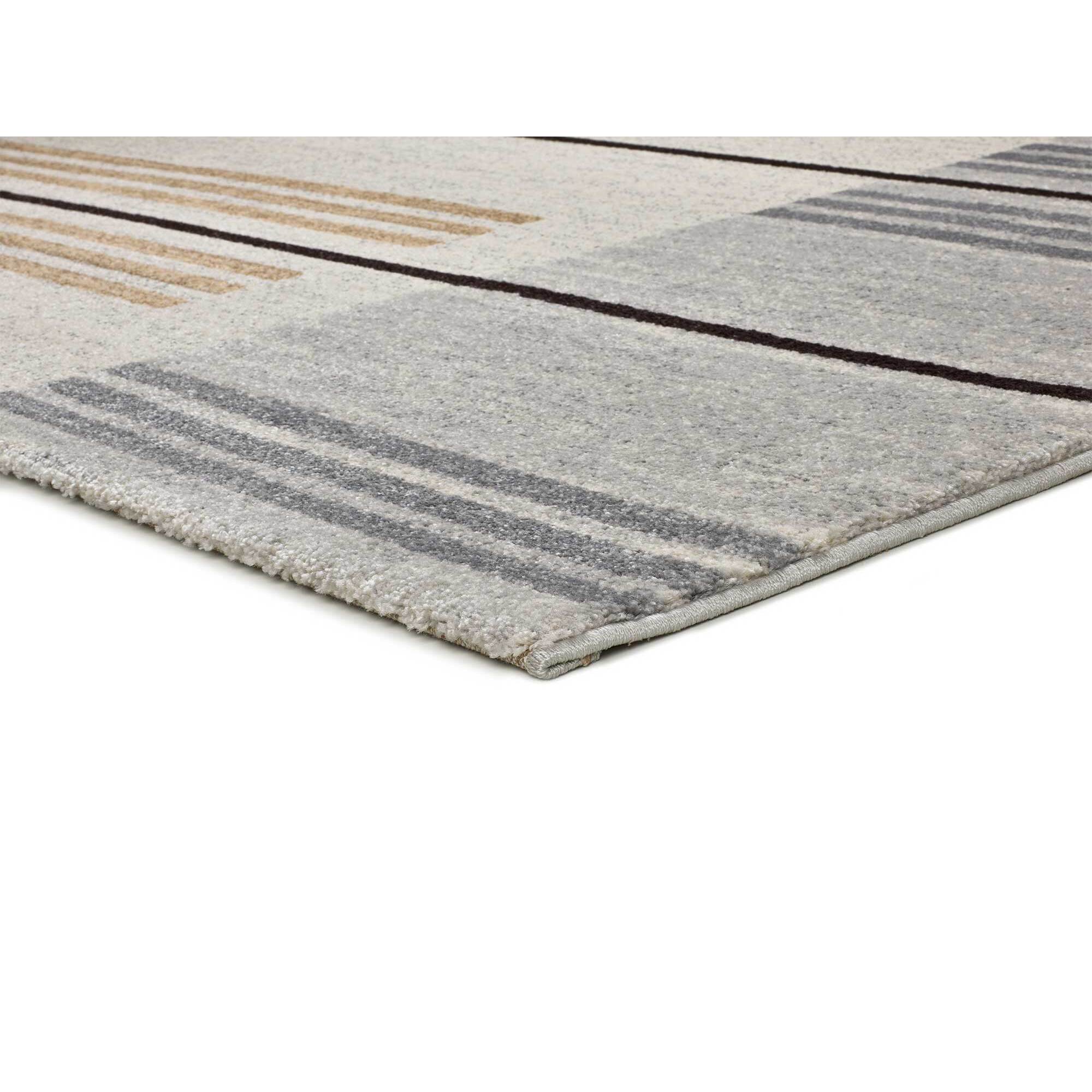 CRAFT Alfombra étnica en tonos gris y beige, varias medidas disponibles