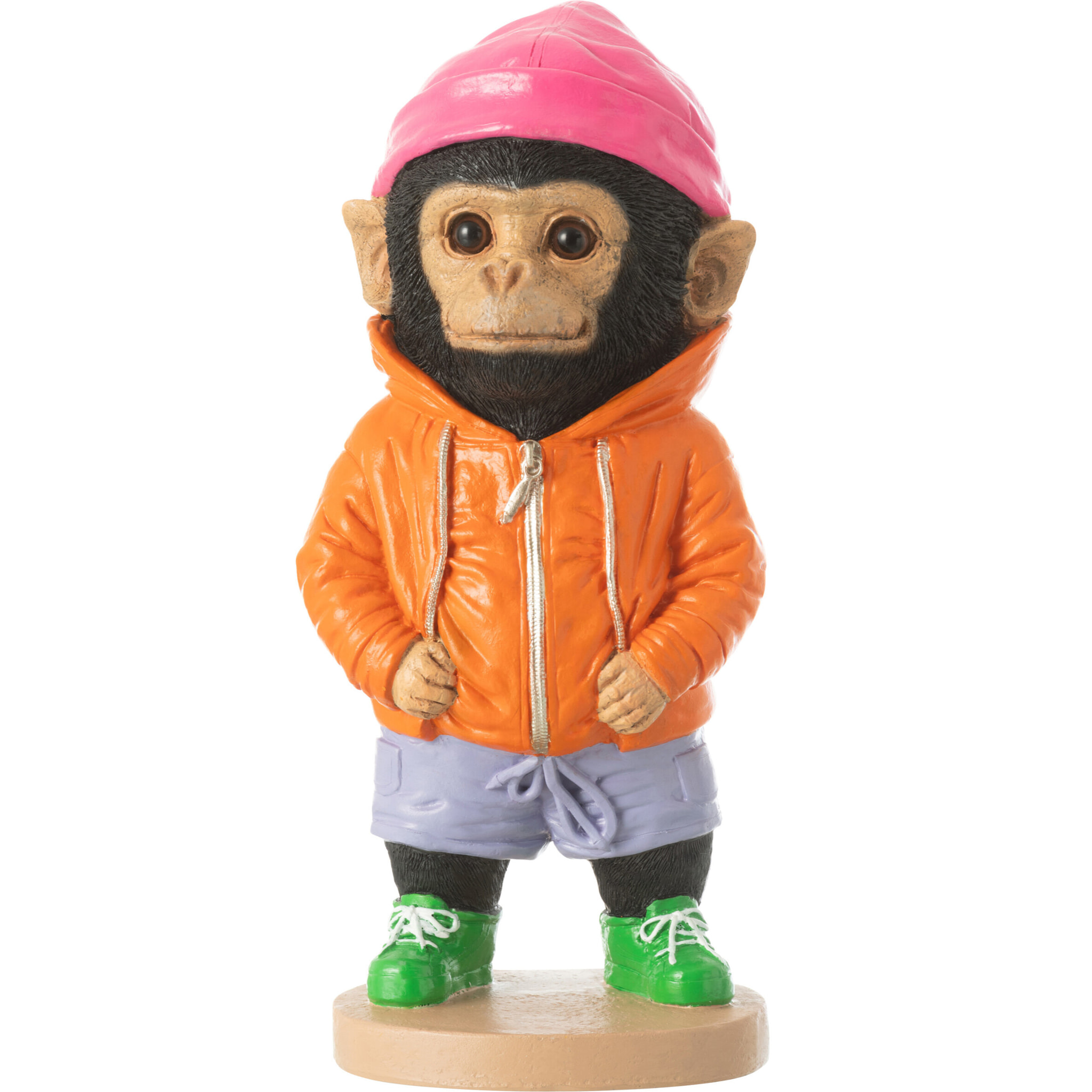 J-Line décoration Singe Fashion - polyrésine - mix