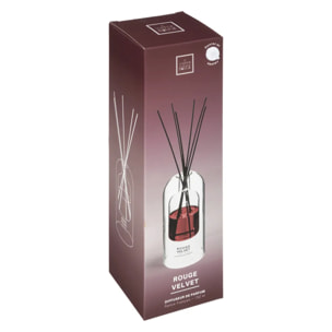 Diffuseur de parfum Ilan 150ml verre rouge velvet