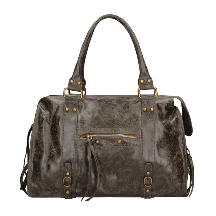 Borsa a spalla da donna - Modello Clara - Vera pelle - 41.0 x 28.0 x 13.0 cm