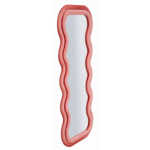 SPECCHIO DA MURO EMILY VELLUTO ROSA CM 60X6X160 (MISURA SPECCHIO CM 42X144)