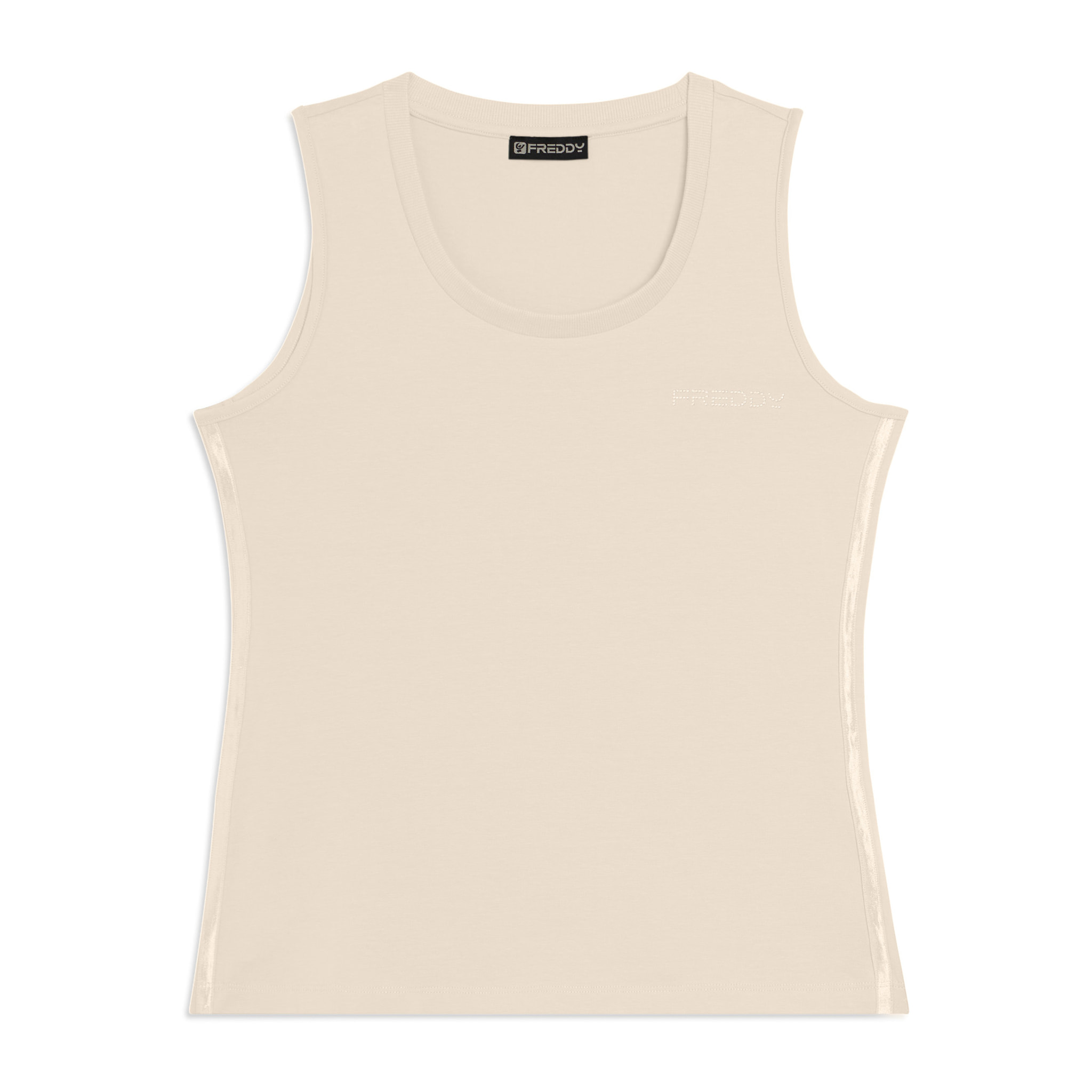 Canotta Regular con Logo FREDDY e Inserti Elastici