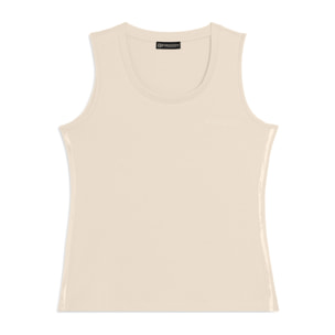 Canotta Regular con Logo FREDDY e Inserti Elastici