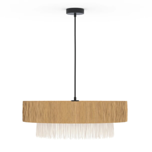Suspension ronde en raphia 75 cm - Solara