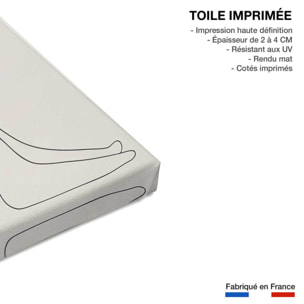 Tableau Pudeur line art Toile imprimée