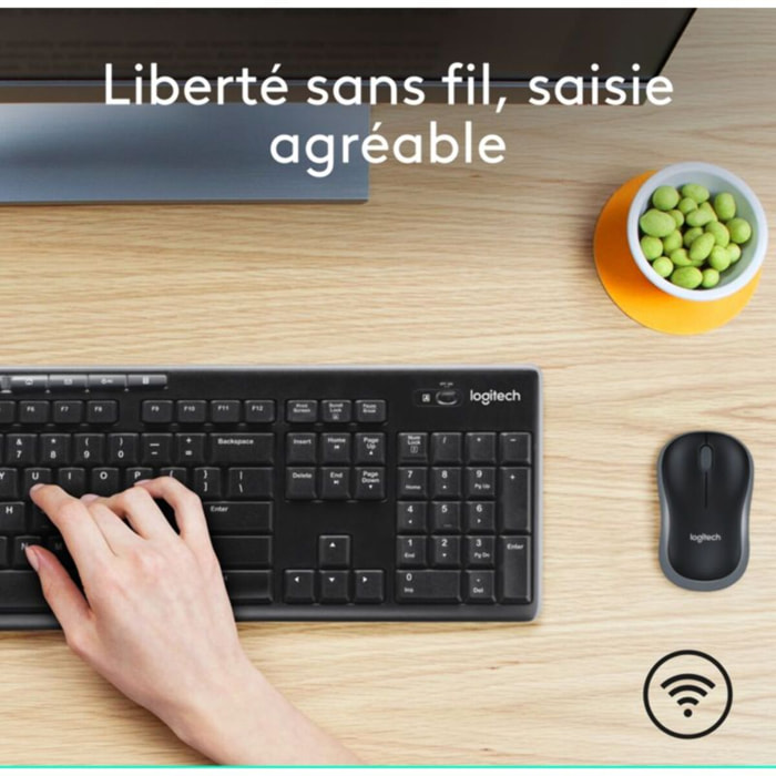 Clavier + Souris LOGITECH MK270 Wireless Desktop