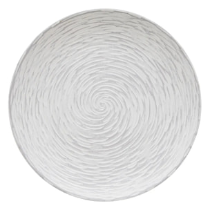 Centre de table Maia rond D.30cm blanc