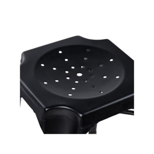 Tabouret en métal noir au style Industriel - STEAL