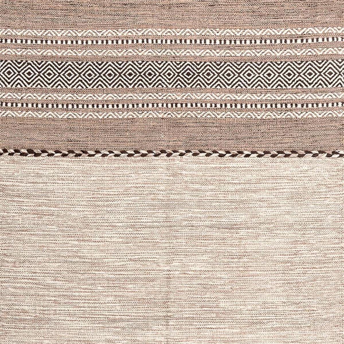 Tapis kilim Buvo tissé à la main en Coton