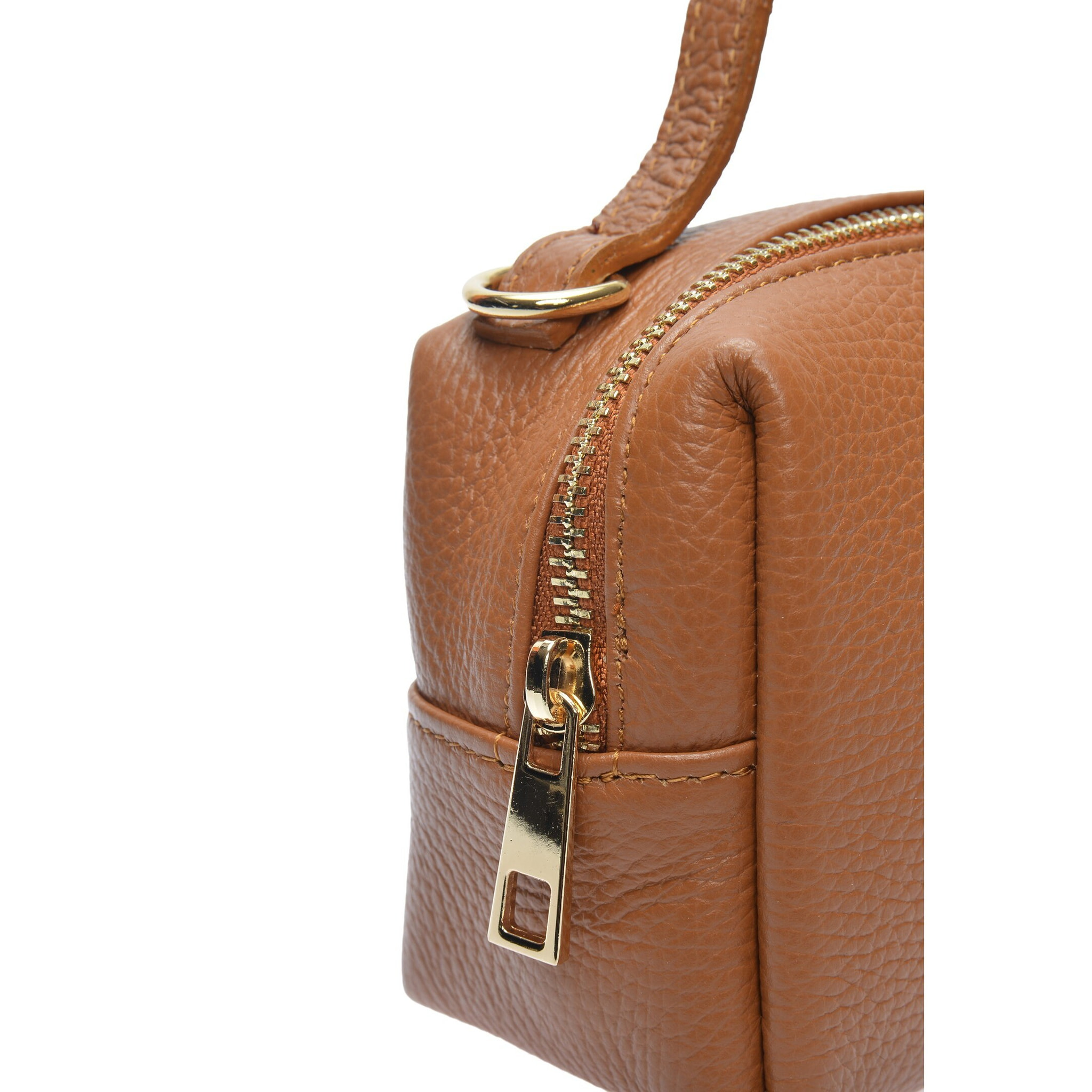 Borsa a spalla Anna Luchini Cammello