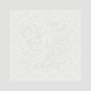 Serviette pur coton motif jacquard gris Grace perle