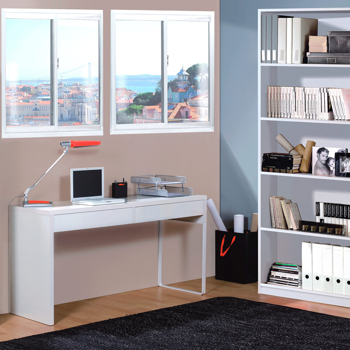 Mesa Escritorio 75x138x50 Cm Blanco Artik