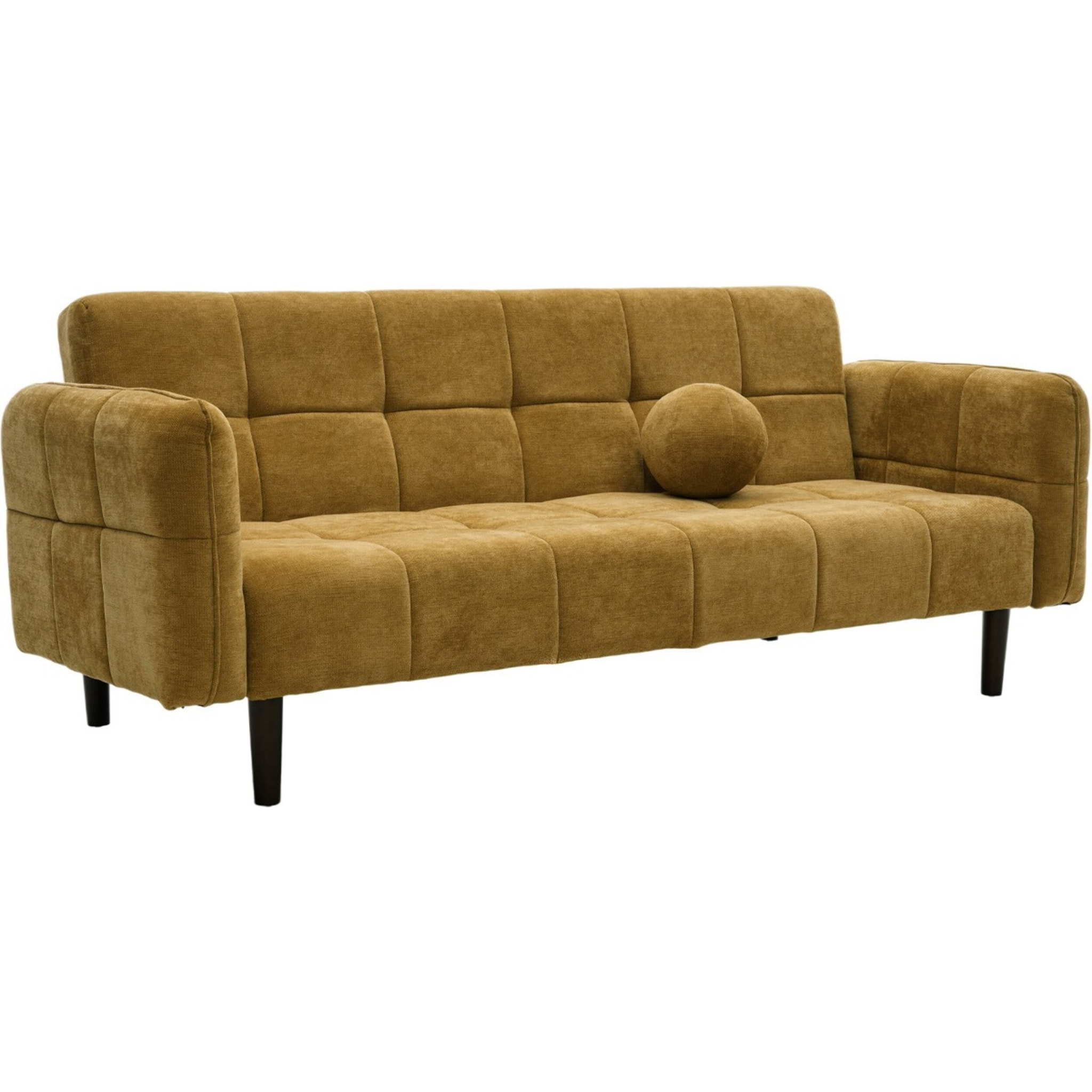 Canapé convertible 3 places en tissu chenille - PAVIA