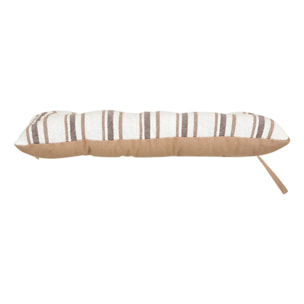 Galette de chaise Groove 38x38cm rayée beige lin