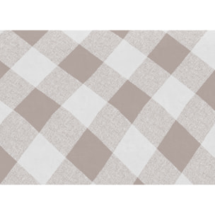 Telo Arredo Multiuso Copritutto 100% Cotone Lovely Check Beige