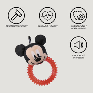 Aro mordedor tpr para perros diseño mickey