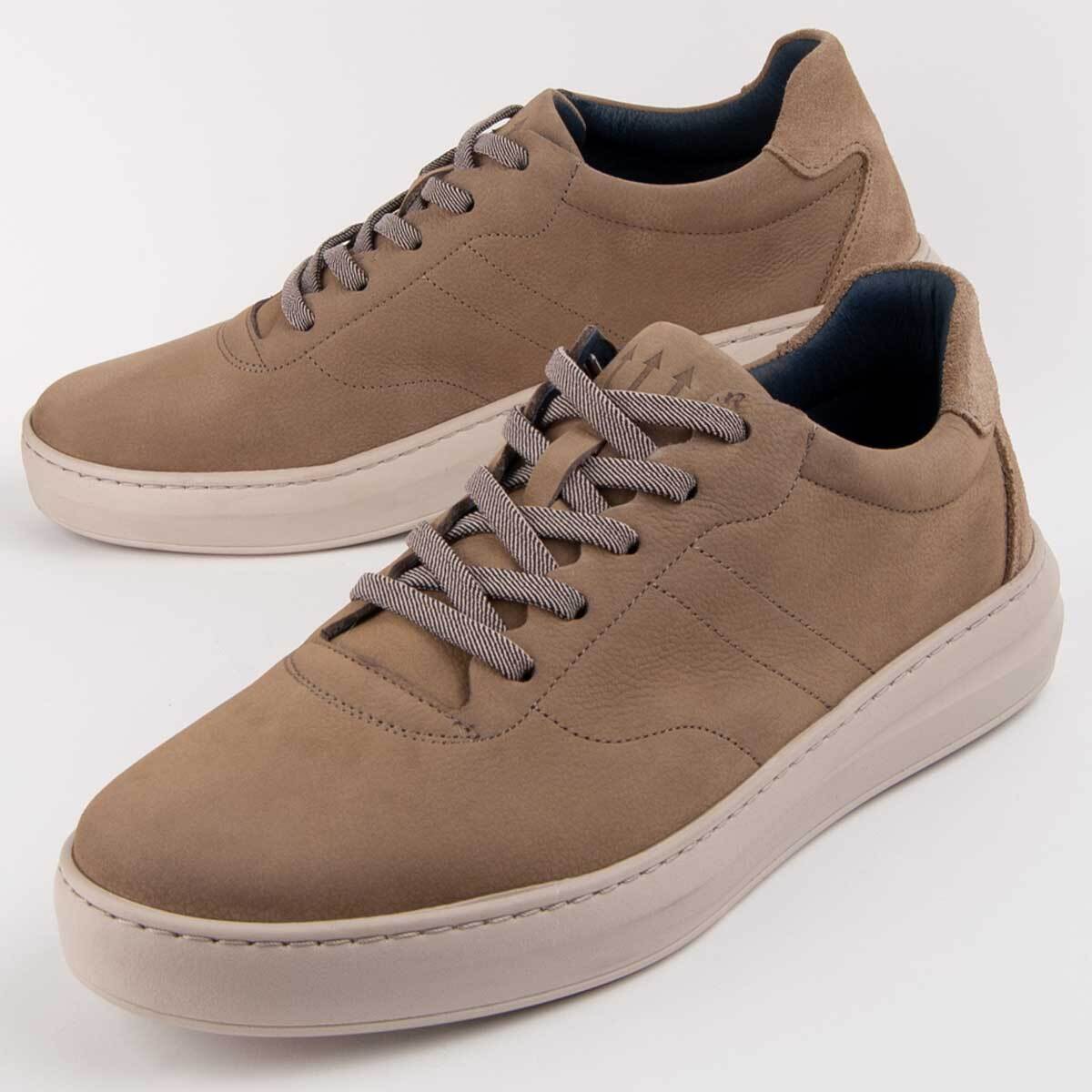 Sneaker De Piel - Beige
