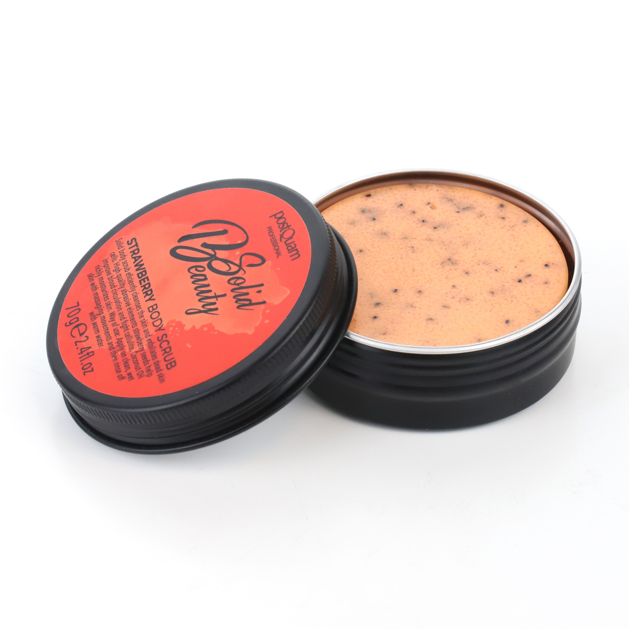 Gommage corporel solide la fraise