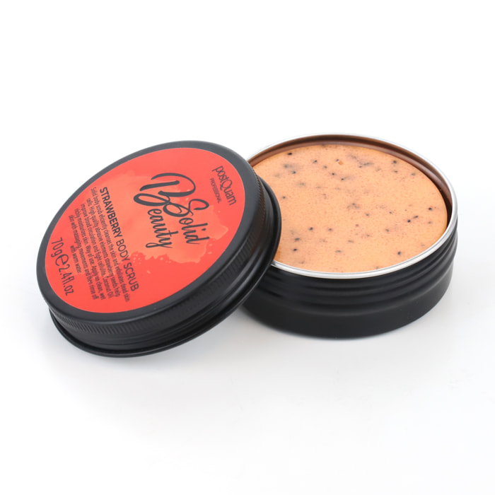 Gommage corporel solide la fraise