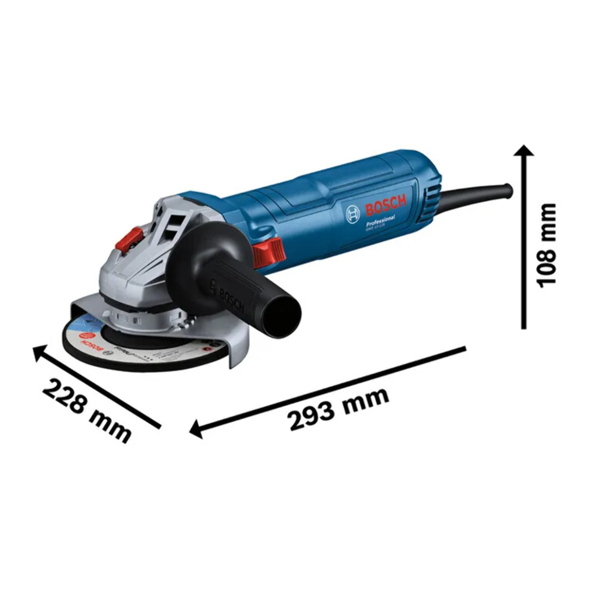 Meuleuse angulaire Ø125 mm - 1200W - GWS 12-125 PROFESSIONAL - BOSCH - 06013A6101
