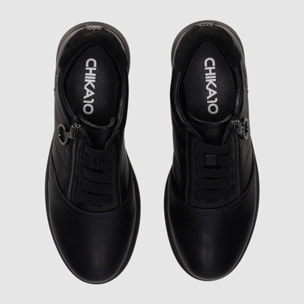Zapatos de Piel Sintética - Negro - Tacón: 3 cm