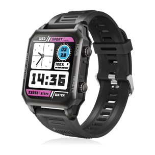 Smartwatch F900 con tratamiento laser sanguíneo, termómetro corporal, monitor cardíaco y de O2 en sangre. Varios modos deportivos.