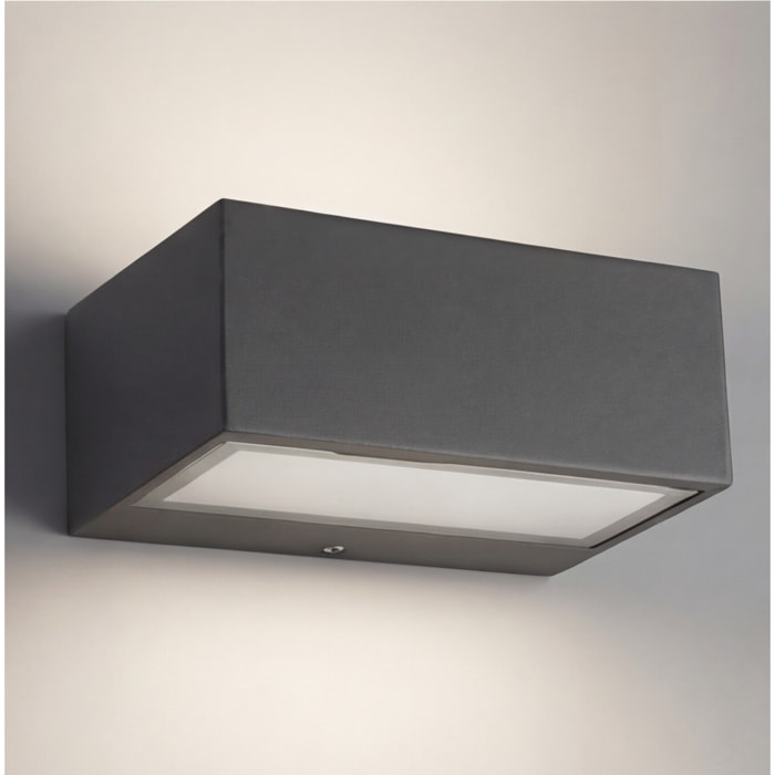 LEDS C4 Aplique Ip66 Nemesis Aluminium 70*170Mm R7S 100W Gris Urbano 1498Lm