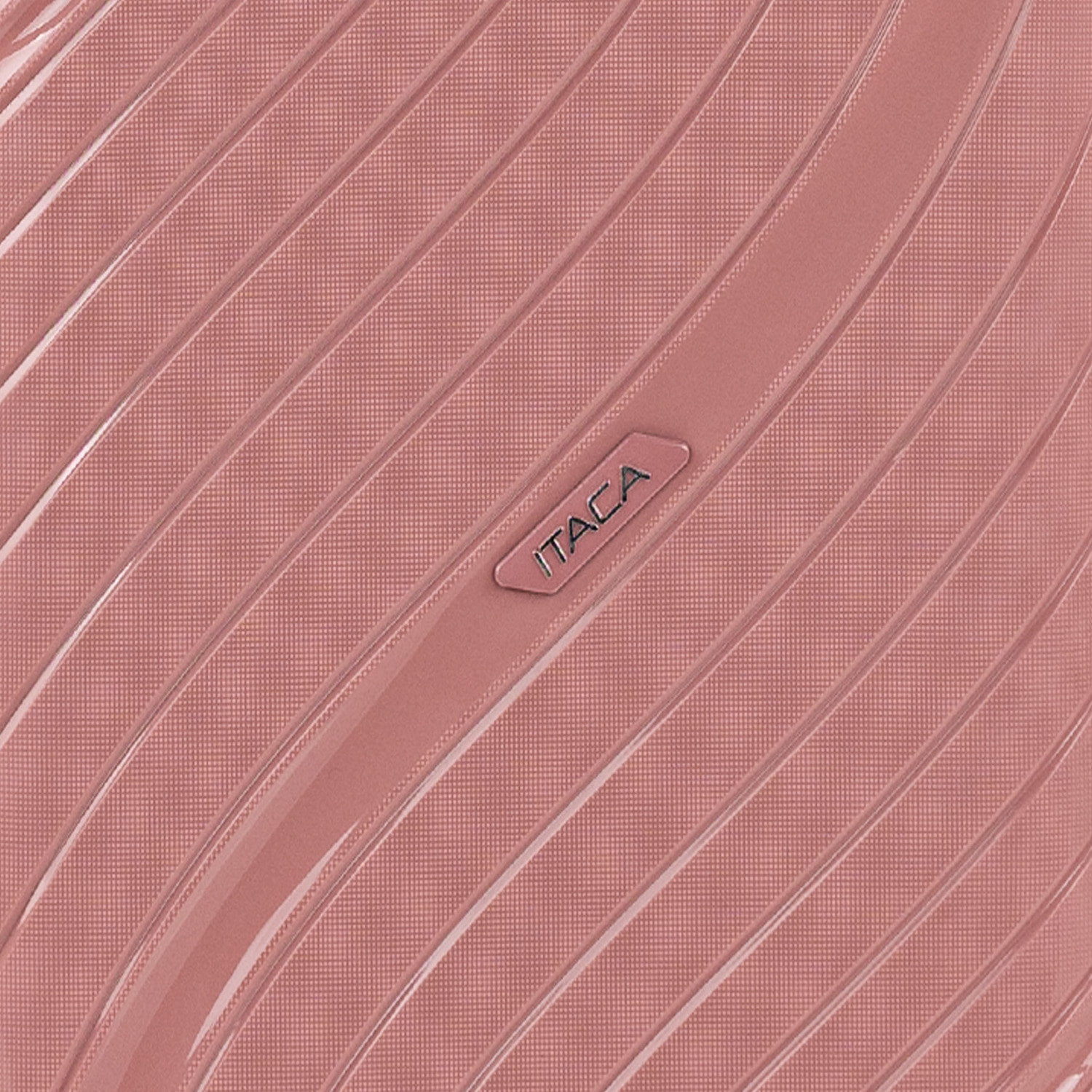 Juego De Maletas Rígidas Pp Itaca Danubio Rosa