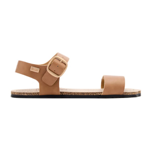 Sandalias Abiertas Barefoot Goflex en Camel