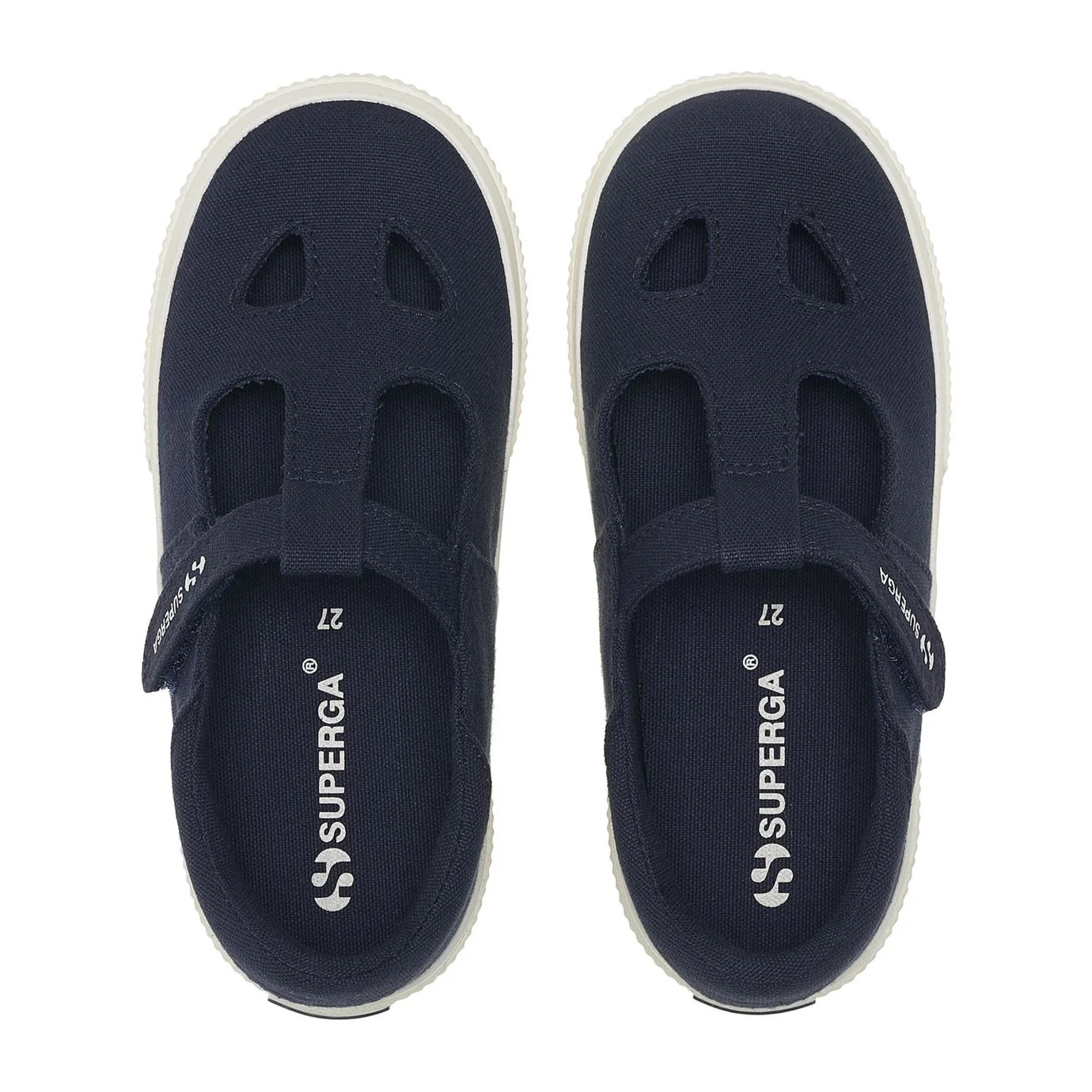 Sandali Superga Bambino/a Blu 3662 Kids Cotton Eyes Leggera