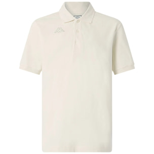 Polo Shirts Kappa Uomo Logo Life Mss Bianco