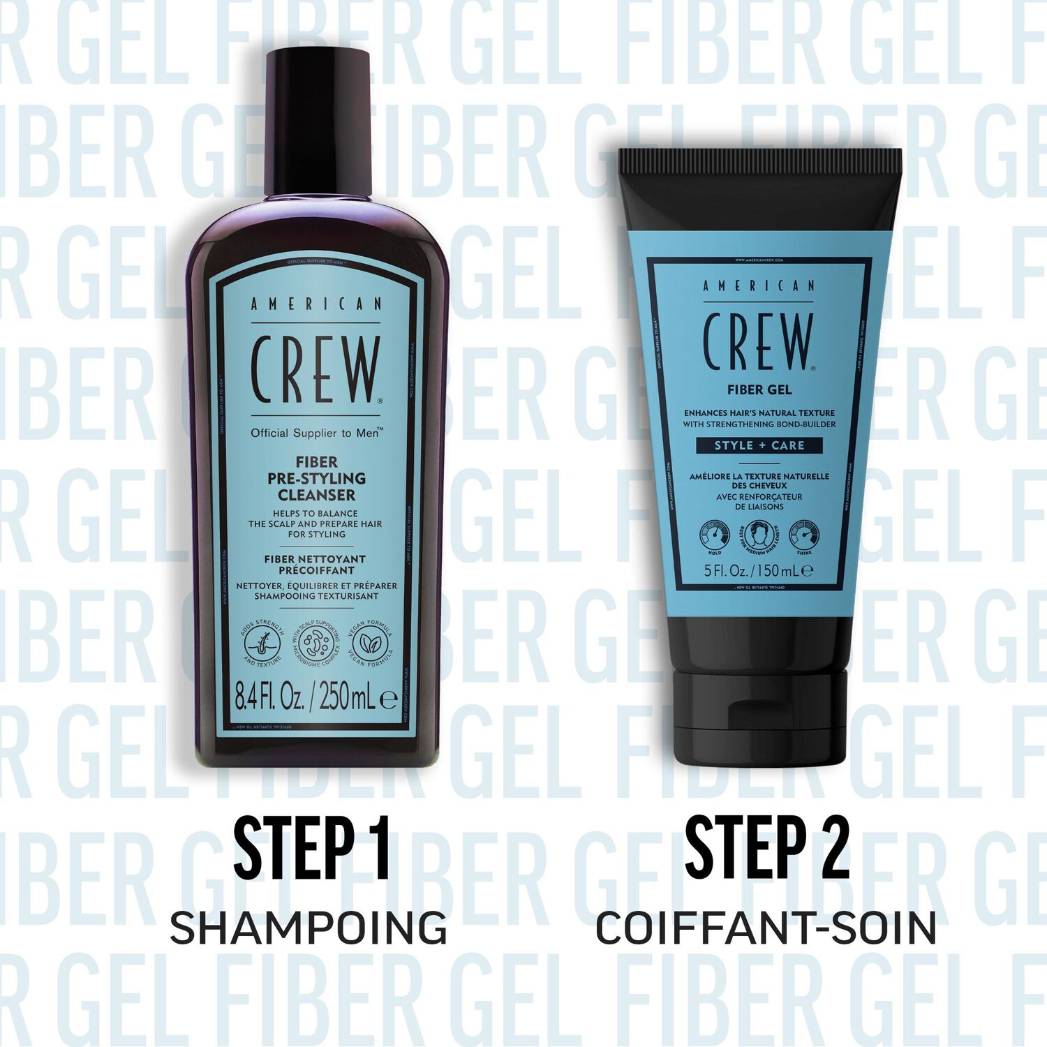 Crew Styling - Coiffant-soin hybride Fiber Gel 150ml